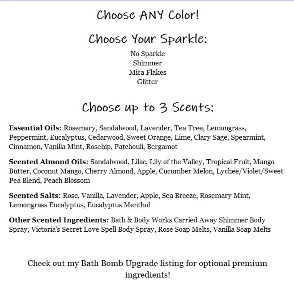 8pc Custom Handmade Mini Bath Bombs - Picture 3 of 4